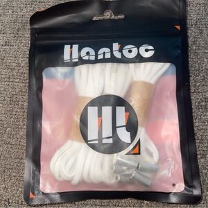 SALE 4/$20 Hantoc White replacement no tie Athletic Shoe Laces 6 7 8 9 10 11